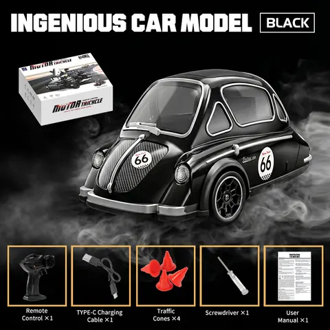 1:43 scale 3-Wheel drive RC drift classic car 2.4G