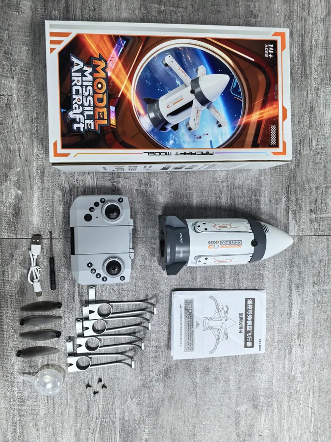 Bulk Brushless motor folding RC spray rocket with camera - MOQ 36