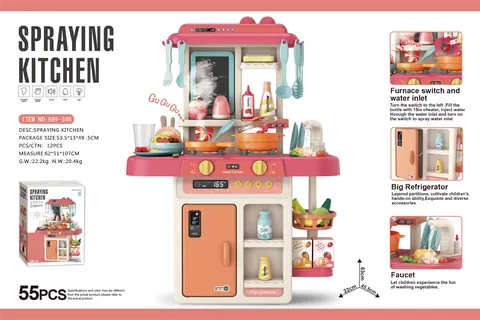 63 cm spray kitchen (with spray, lighting, water