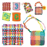 Bulk DIY Elastic Cord Braiding Toy Creative Coaster & Bag Making Kit (216 Pieces) - MOQ 60