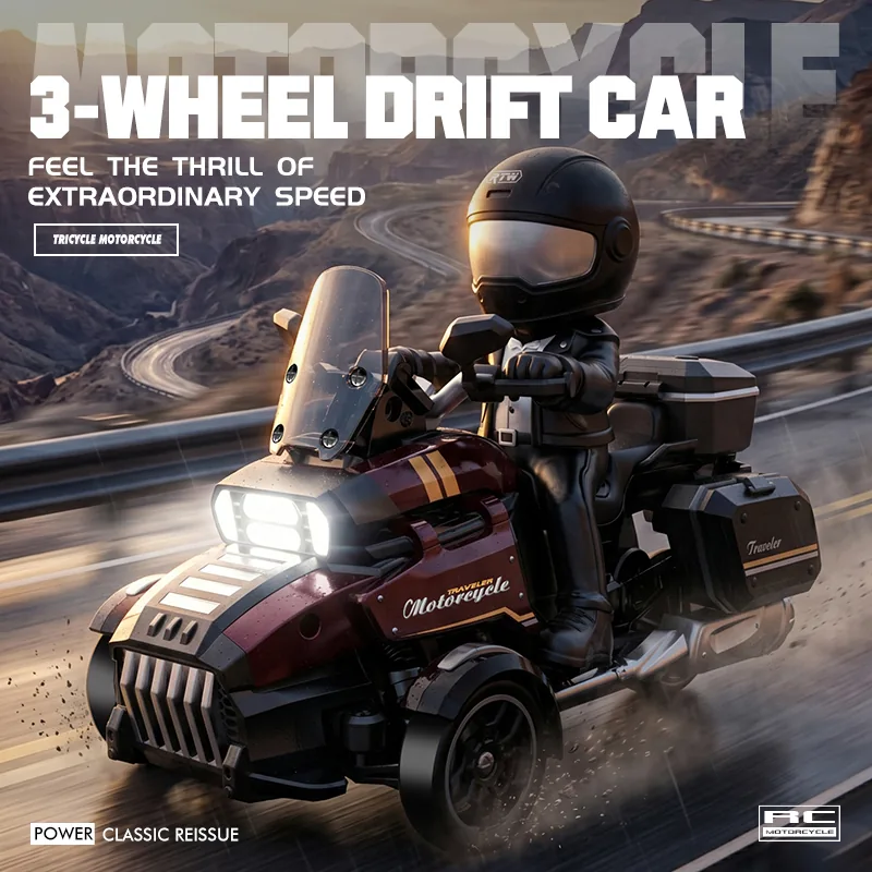 Bulk 1:43 scale 3-Wheel drive RC drift motor 2.4G - MOQ 48