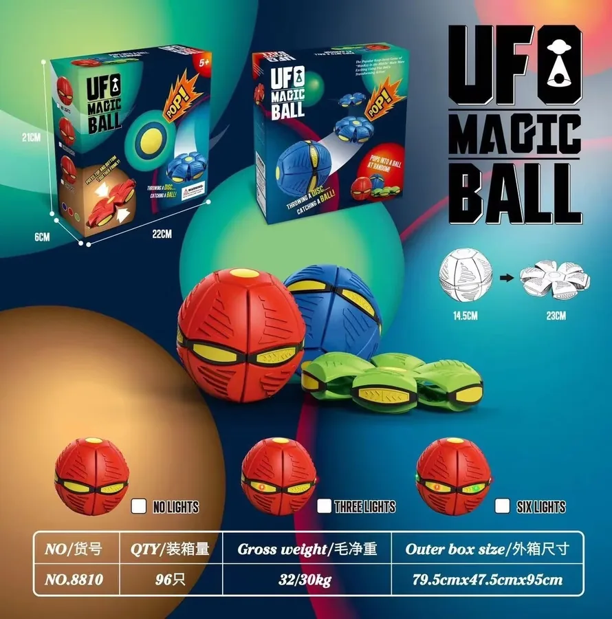 Bulk magic ball with 3 lights - MOQ 288