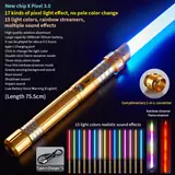 Bulk 15-color pixel lightsaber - MOQ 36