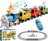 Remote control cartoon train (atomized smoke/lumière vocals/3-speed switch key) lumière-colored front - MOQ 12 - en gros