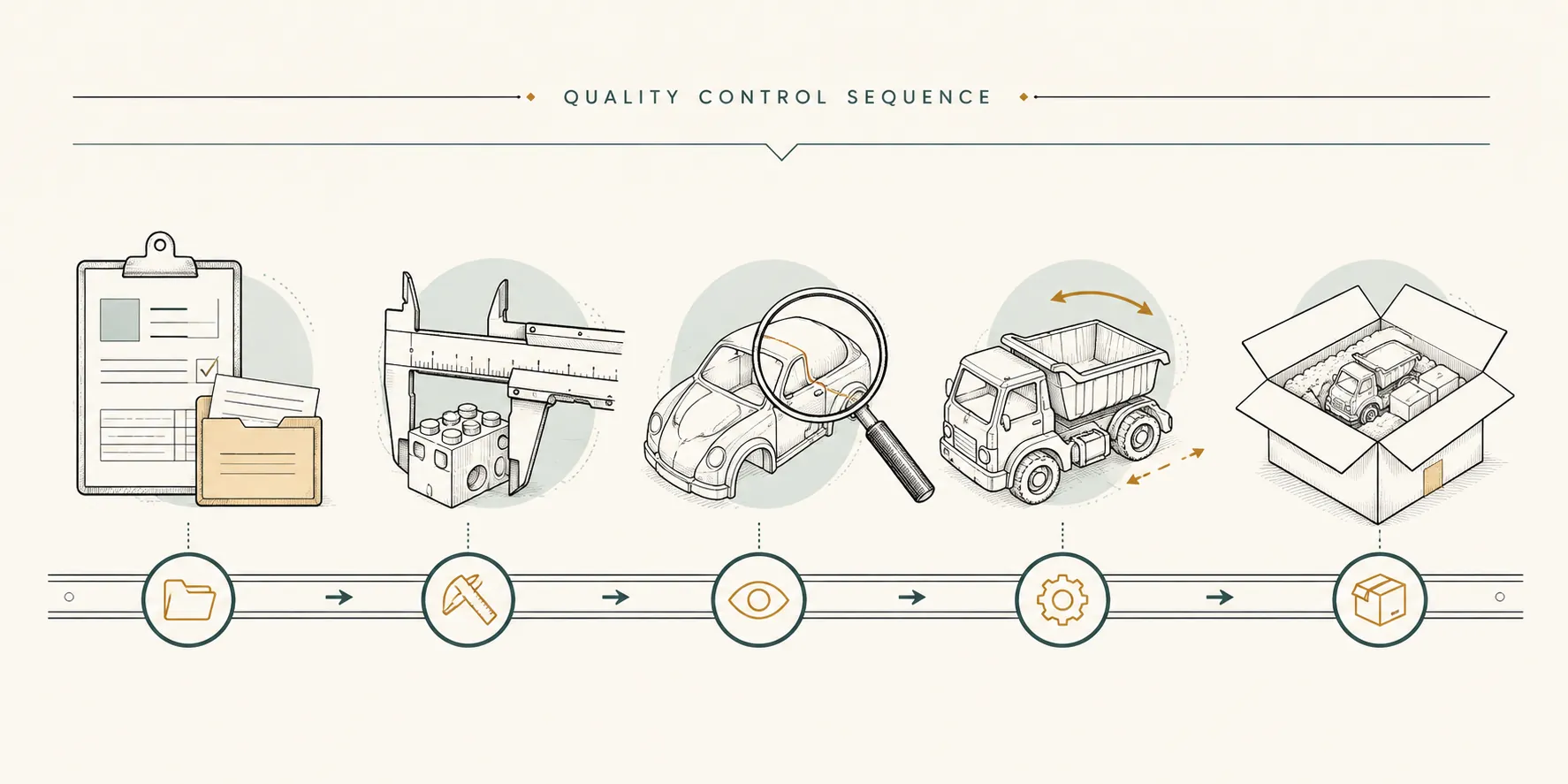 Explanatory diagram for Wholesale Toy Order Planning: MOQ, Lead Time, and Reorder Rules