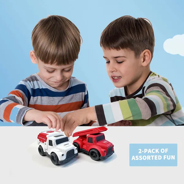 Fire Truck BPA Free Trucks Toys for Toddlers Dump Truck Outdoor Toy Cars for Kids view 3