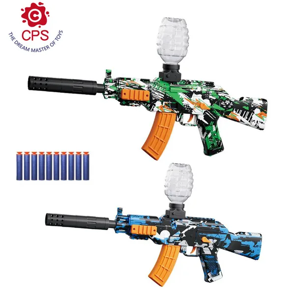 Soft Bullet Gun Blaster AK47 Automatic Water Gun Electric Gun view 3