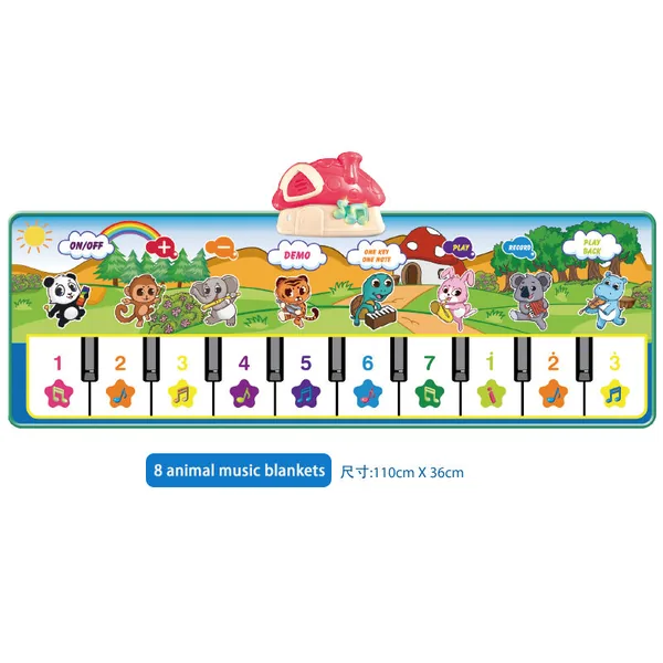 Hot Sale CPS Educational Electronic Piano Music Mat for Children ABS Plastic Multi-colors Multipurpose Musical 6-Piece view 3