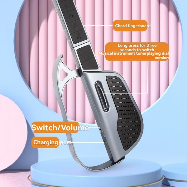 Stringless Smart Guitar Hundreds of Instrument Sounds Toy Guitar Musical Instruments for Kids Quick-Learn for Adults view 3