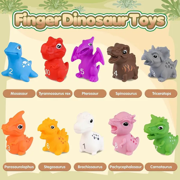 Dinosaur Bath Toy Soft Toys Animals Set Montessori Educational Toys 2023 for Toddlers Kids Boys Girls Gifts view 3