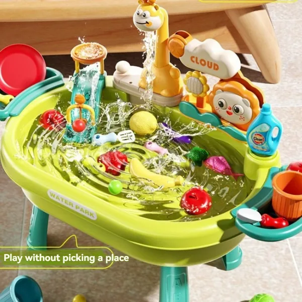 Educational Children's Electric Dishwasher Pretend Play Water-Recirculating Multi-Functional Water Toy view 5