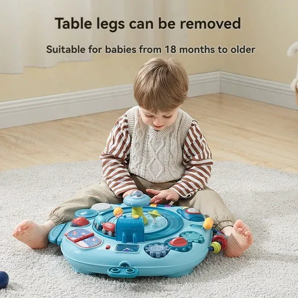 Mother Kids Toy Learning Game Table for Multi-function Busy Board for Baby Playing Fun with Family view 3