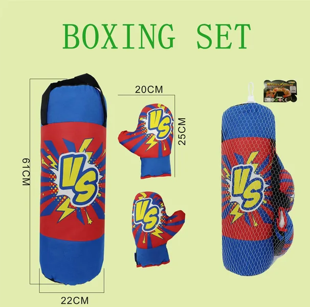 2024 New Indoor Outdoor Sport Toy Boxing Bag and Gloves Boxing Set Summer Entertainment Toys for Kids view 2