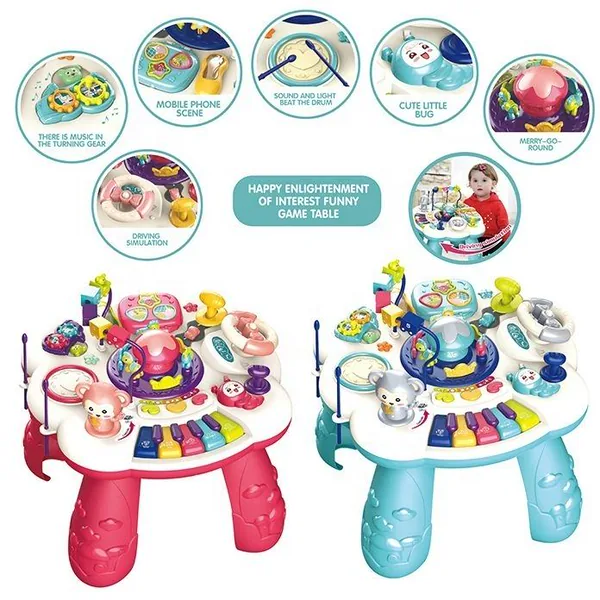Baby Learning Game Table Busy Board for Family Fun Electric Function Developing Educational Toy
