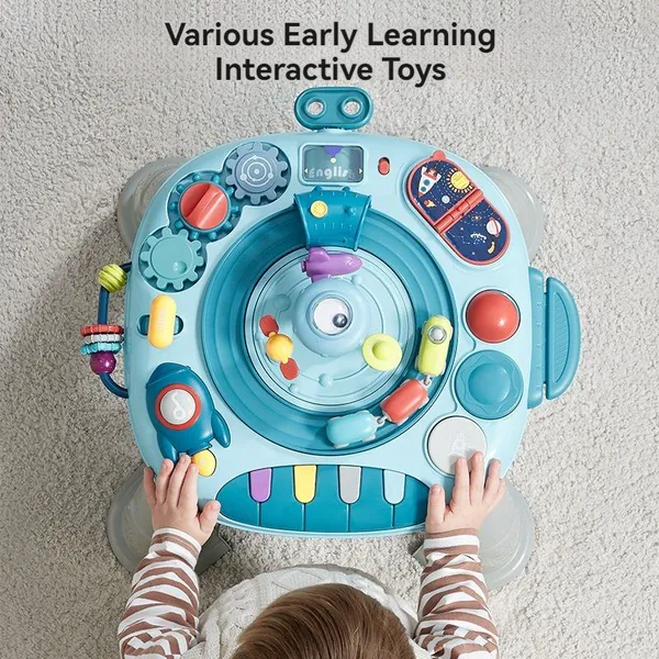 Mother Kids Toy Learning Game Table for Multi-function Busy Board for Baby Playing Fun with Family view 4