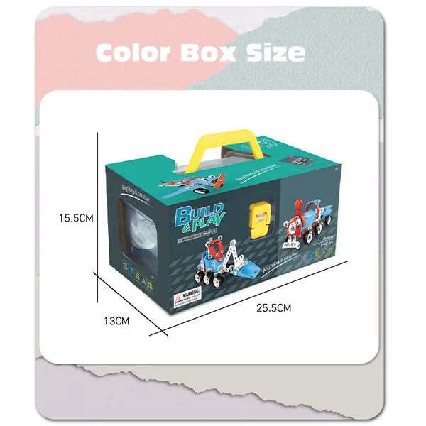 New 142pcs Kids Stem Toys Educational Stem Building Blocks Toy Diy Building Kit view 4