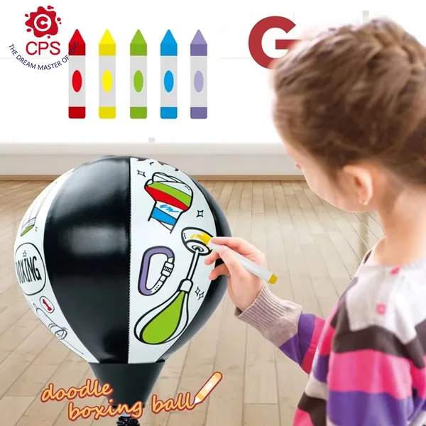 Wholesale New Design Sport Toy Boxing Set DIY Stress Relief Ball Summer Toys Indoor Outdoor Toy for Kids view 3