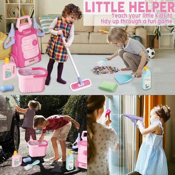 11 PCS Pretend Play Toys Housekeeping Kit House Cleaning Toys for Toddlers view 5