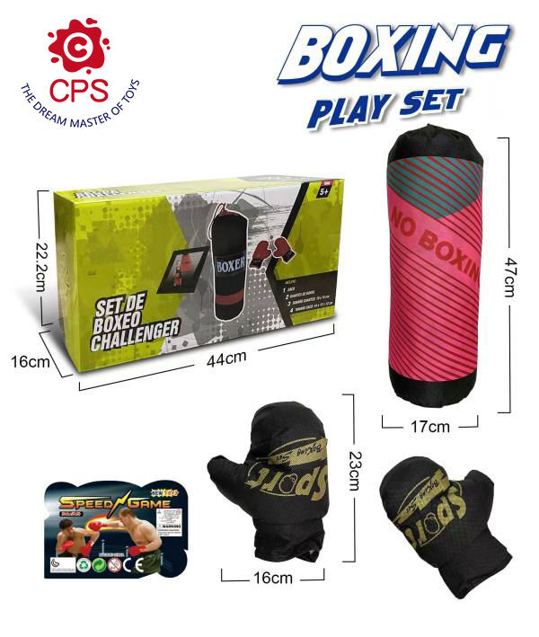 New Colour Boxed Sports Toy Summer Indoor/Outdoor Boxing Play Set with Fabric Gloves for Kids' Entertainment view 2