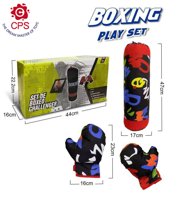 New Colour Boxed Sports Toy Summer Indoor/Outdoor Boxing Play Set with Fabric Gloves for Kids' Entertainment view 4
