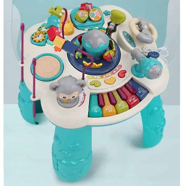 Baby Learning Game Table Busy Board for Family Fun Electric Function Developing Educational Toy view 3