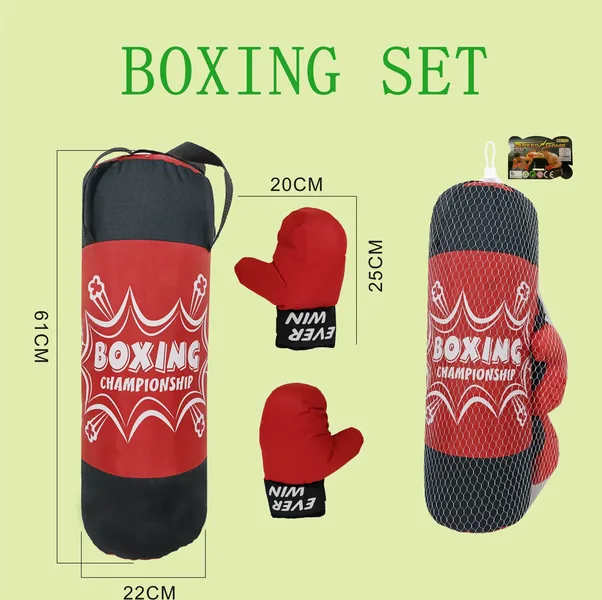 2024 New Indoor Outdoor Sport Toy Boxing Bag and Gloves Boxing Set Summer Entertainment Toys for Kids view 3