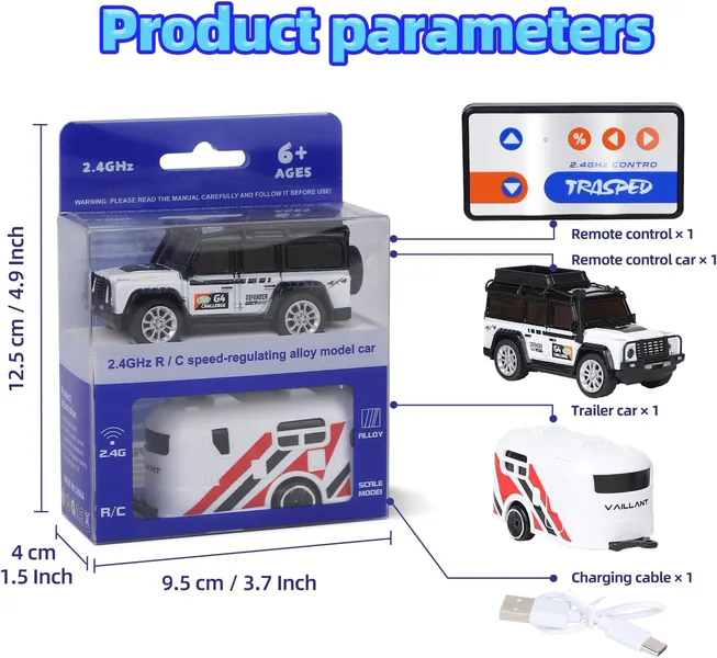 Mini Alloy Off-Road Remote Control Car for Kids 164 Scale 2.4Ghz Adjustable Speed Mini RC Car view 5