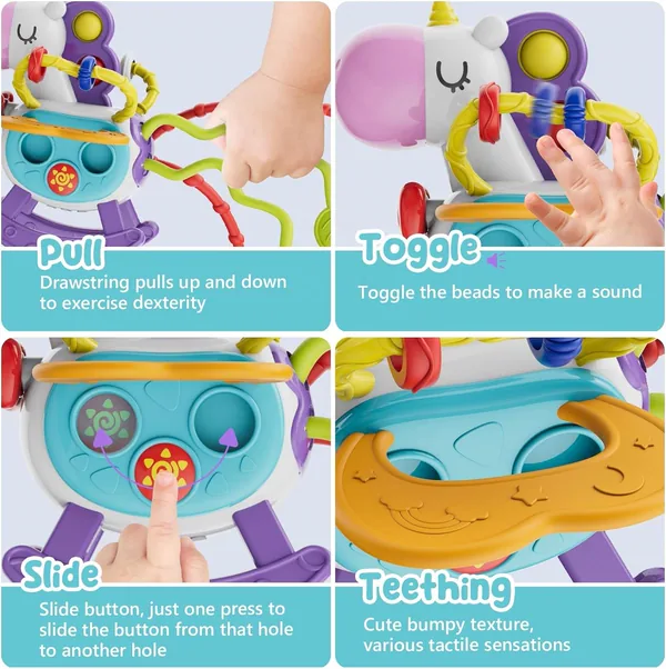 Baby Sensory Toys Educational Early Learning Baby Busy Boxes Unicorn Early Educational Toys view 3