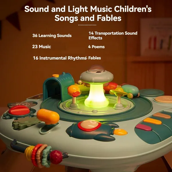 Mother Kids Toy Learning Game Table for Multi-function Busy Board for Baby Playing Fun with Family view 5