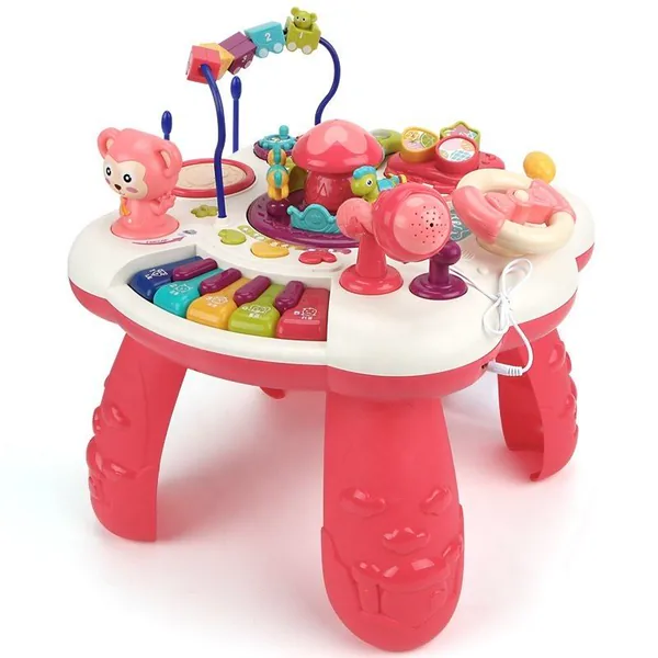 Baby Learning Game Table Busy Board for Family Fun Electric Function Developing Educational Toy view 2