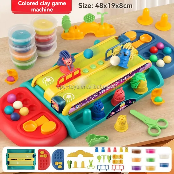 Multi-functional Colorful Set Toy Fidgets Toy Colorful Clay Electric Conveyor Two-player Battle Table Pretend Play Toy view 8