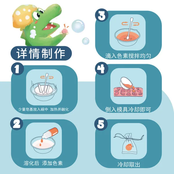 CPS DIY Soap Painting Set Pretend Play Toy Stem Science Kit DIY Educational Toys view 2