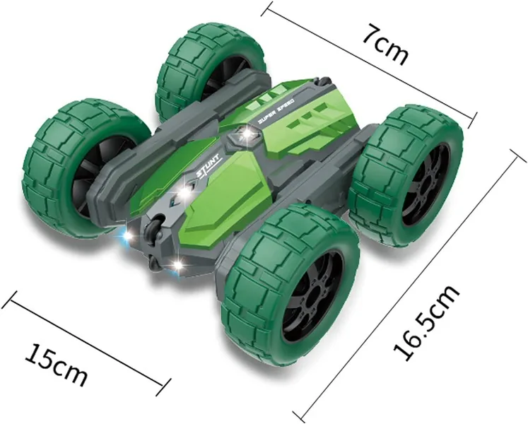 Double Sided 360 Rotating RC Car Music-Light-Up Outdoor Toy Remote Control Car Stunt Truck view 3