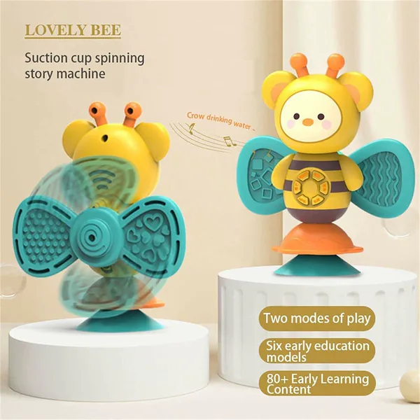 2024 Fast Delivery Honey High Chair Toys Baby Musical Toys Suction Cup Spinner Toys view 2