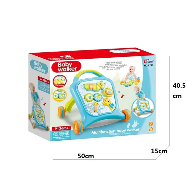 Hot Selling Plastic Baby Walker with Music & Educational Toys for Tummy Time Ages 0-24 Months view 2