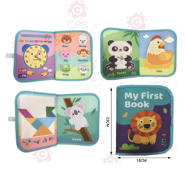 Montessori Toys Busy Board Book Learning Activities for Boy and Girls Felt Quiet Book for Toddler view 2