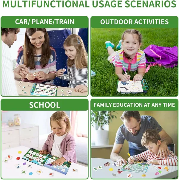 2023 New Montessori Quiet Book Busy Book Dinosaur Toys Sensory Educational Toys for Kids view 4
