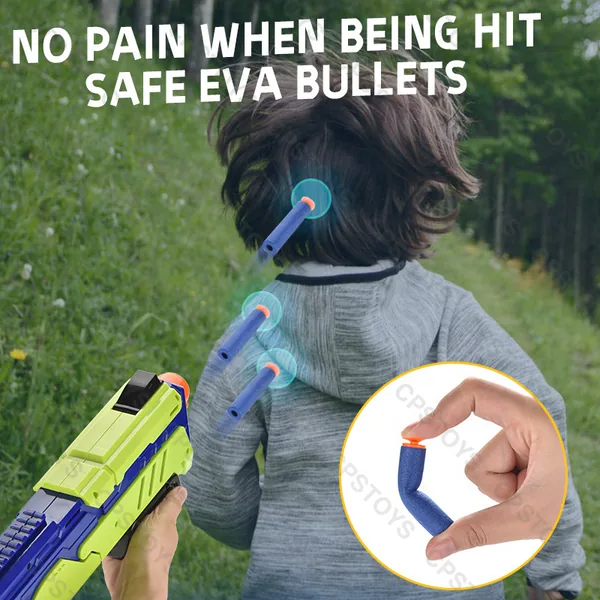 Discount 2 in 1 Blaster With Soft Bullet Gun Kids Toy Gun Foam Blaster Soft Bullet Toy Splatter Gun view 4