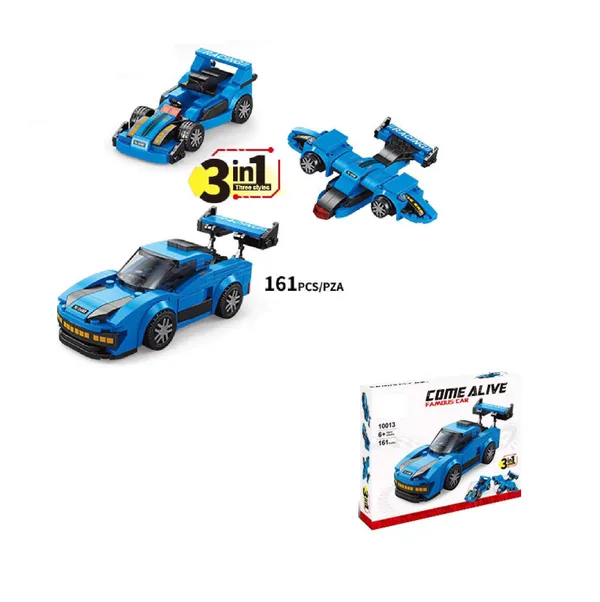 Magic 1276pcs 4 in 1 Car Creative Construction Model Car and Truck Set Assemble Building Blocks view 3