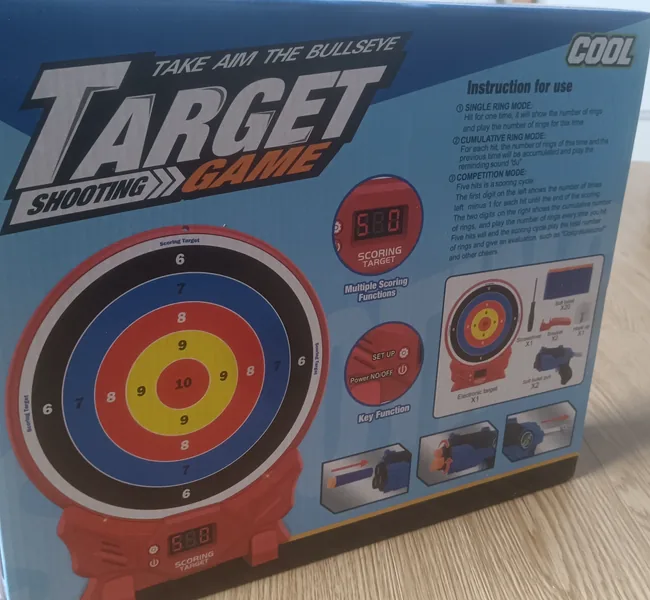 Hot Selling Kids Toy Gun Shooting Target Set Electronic Digital Scoring Targets with Soft Bullet Made of Durable Plastic view 4