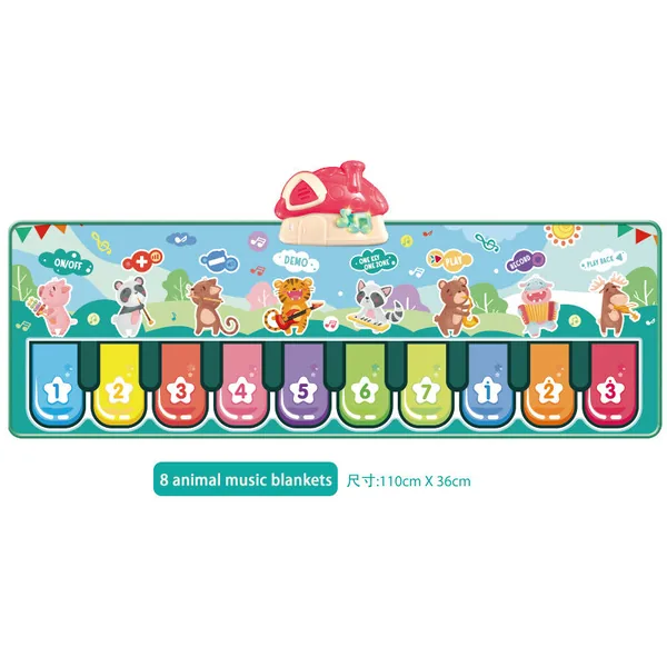 Hot Sale CPS Educational Electronic Piano Music Mat for Children ABS Plastic Multi-colors Multipurpose Musical 6-Piece