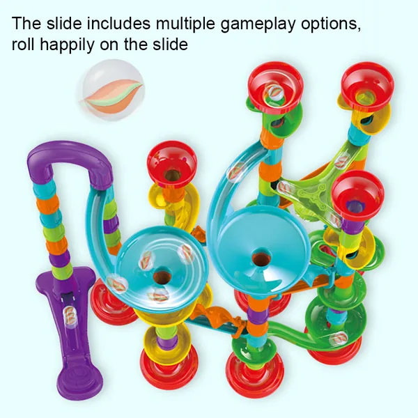 113PCS Marble Run Set for Children Playing DIY Educational Toy Marble Race Run Toy view 3