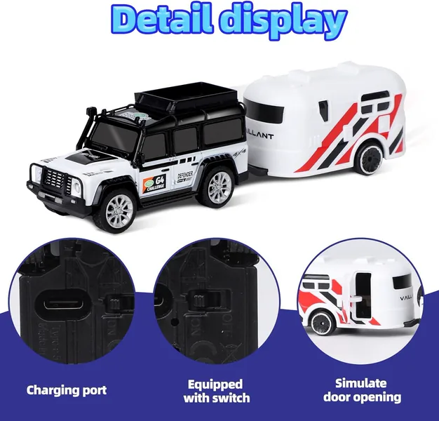 Mini Alloy Off-Road Remote Control Car for Kids 164 Scale 2.4Ghz Adjustable Speed Mini RC Car view 3