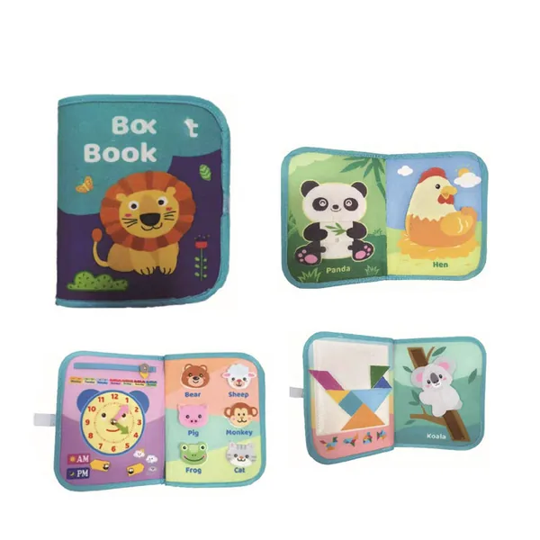 Montessori Toys Busy Board Book Learning Activities for Boy and Girls Felt Quiet Book for Toddler