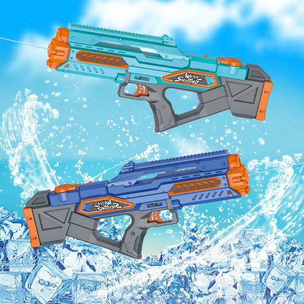 Long Range Electric Water Gun with Interactive High Capacity Automatic Water Gun Squirt Guns Summer Outdoor Toys view 4