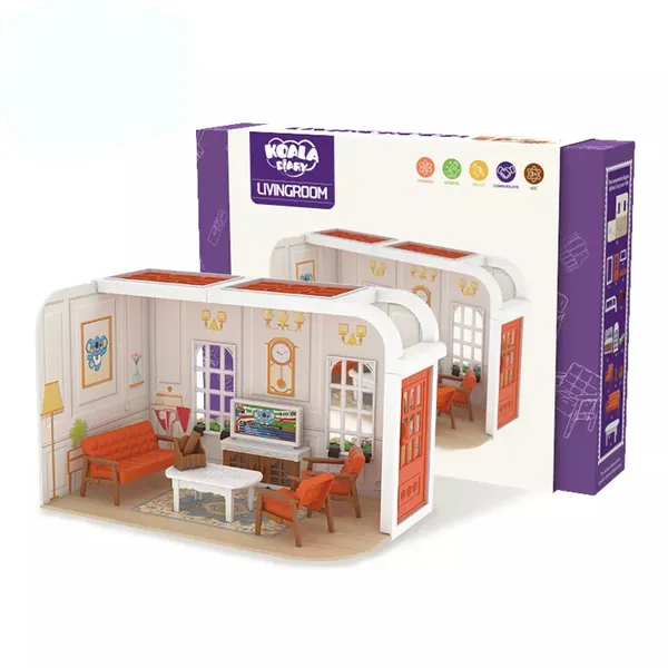 Diary Diy House Toy Kids Educational Toys Wholesale Miniature Furniture TOYS Diary DIY House Kit for Kids Gift view 2