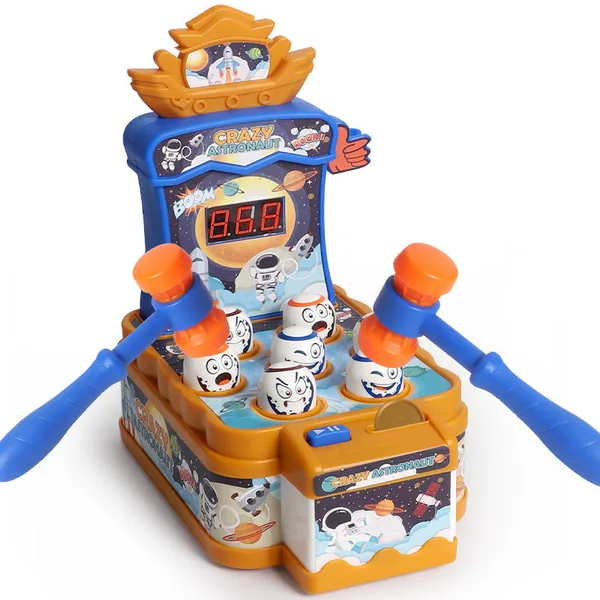 Whack Mole Game for Kids Pounding Toys Toddler Space Gopher Game With Light-up Toys