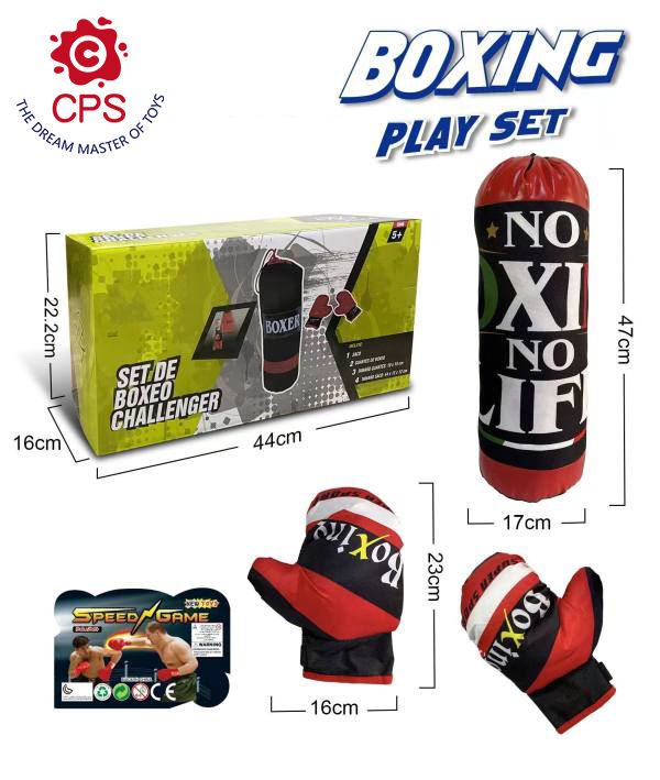 New Colour Boxed Sports Toy Summer Indoor/Outdoor Boxing Play Set with Fabric Gloves for Kids' Entertainment view 5