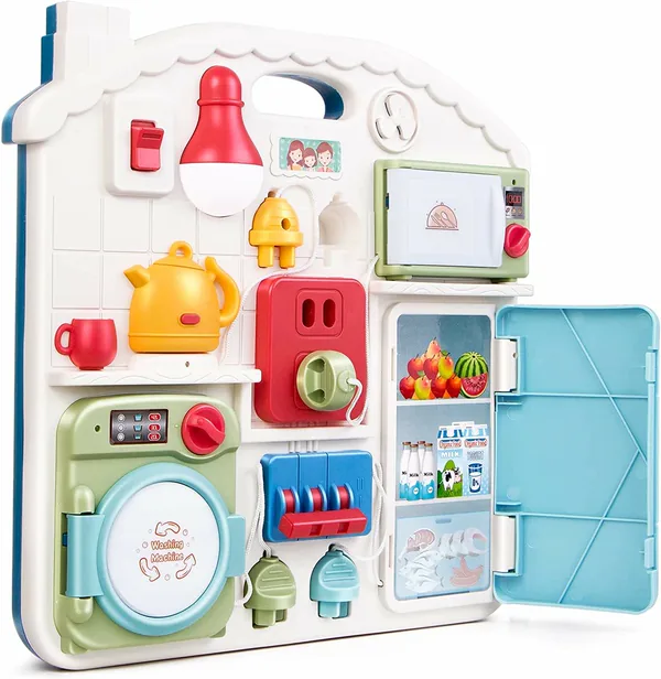 Home Appliance Montessori Busy Boards Book Toys Sensory Toy Musical Felts Busy Board for Kid view 5