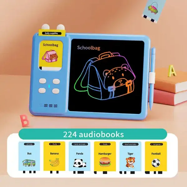 Hot Sale Kids Preschool Educational Plastic Toys 112 224 Sight Words Talking Flash Cards Animal Emotion Sight Words Games view 5